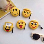 Wholesale Cute Design Cartoon Silicone Cover Skin for Airpod (1 / 2) Charging Case (Emoji Shy Face)